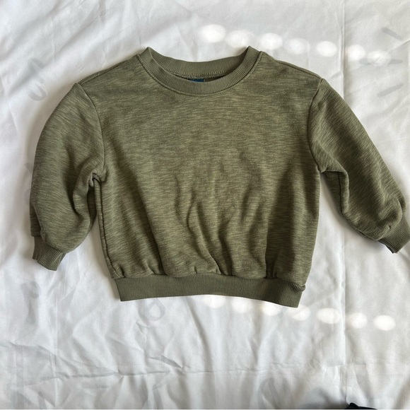 Old Navy Olive Green Kids Matching Pant Set Size 12-18 Months - Picture 2 of 16